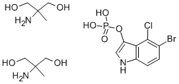 5-BROMO-4-CHLORO-3-INDOXYL PHOSPHATE, BIS(2-AMINO-2-METHYL-1,3-PROPANEDIOL) SALT Structural