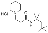 1-Piperidinepropionamide, N-(1,1,3,3-tetramethylbutyl)-, hydrochloride