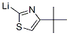 Lithium,  [4-(1,1-dimethylethyl)-2-thiazolyl]-  (9CI) Structural