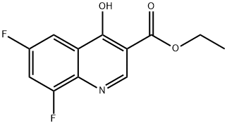 Ethyl 6,8-difluoro-4-hydroxyquinoline-3-carboxylate Structural