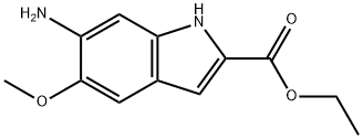 Ethyl 6-amino-5-methoxyindole-2-carboxylate Structural