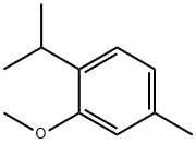 2-Isopropyl-5-methylanisole Structural