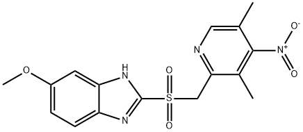 4-Desmethoxy-4-nitro Omeprazole Sulfone