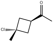 Ethanone, 1-(3-chloro-3-methylcyclobutyl)-, cis- (9CI) Structural