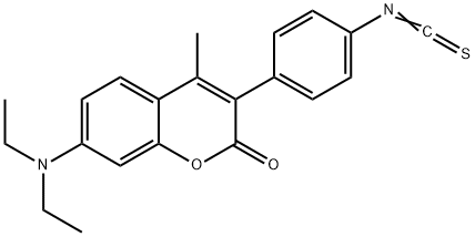 7-diethylamino-3-(4'-isothiocyanatophenyl)-4-methylcoumarin Structural