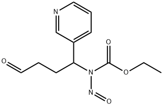 4-(carbethoxynitrosamino)-4-(3-pyridyl)butanal Structural