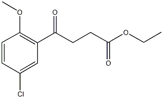 ETHYL 4-(5-CHLORO-2-METHOXYPHENYL)-4-OXOBUTANOATE Structural