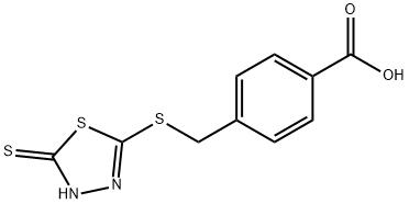 4-(5-MERCAPTO-1,3,4-THIADIAZOL-2-YLTHIOMETHYL)-BENZOICACID Structural