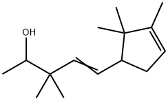 3,3-Dimethyl-5-(2,2,3-trimethyl-3-cyclopenten-1-yl)-4-penten-2-ol Structural Picture