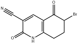 6-BROMO-2,5-DIOXO-1,2,5,6,7,8-HEXAHYDROQUINOLINE-3-CARBONITRILE Structural