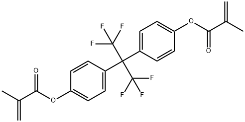 4,4'-(HEXAFLUOROISOPROPYLIDENE)DIPHENYL DIMETHACRYLATE Structural