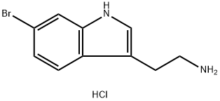 2-(6-bromo-1H-indol-3-yl)ethanamine hydrochloride Structural