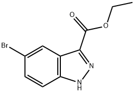 5-BROMO-1H-INDAZOLE-3-CARBOXYLIC ACID ETHYL ESTER Structural