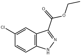 5-CHLORO-1H-INDAZOLE-3-CARBOXYLIC ACID ETHYL ESTER Structural