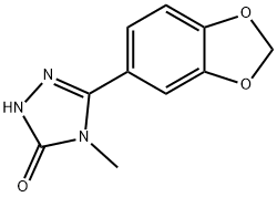 2,4-Dihydro-5-(1,3-benzodioxol-5-yl)-4-methyl-3H-1,2,4-triazol-3-one Structural