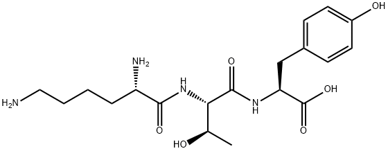 H-LYS-THR-TYR-OH Structural