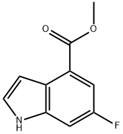 6-Fluoro-1H-indole-4-carboxylic acid methyl ester Structural