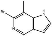 1H-Pyrrolo[3,2-c]pyridine, 6-broMo-7-Methyl- Structural