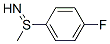 Sulfilimine, S-(4-fluorophenyl)-S-methyl- (9CI) Structural