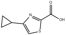 4-Cyclopropyl-1,3-thiazole-2-carboxylic Acid Structural