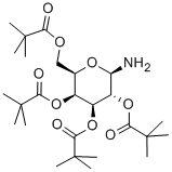 2,3,4,6-Tetra-O-pivaloyl-D-galactopyranosylamine Structural