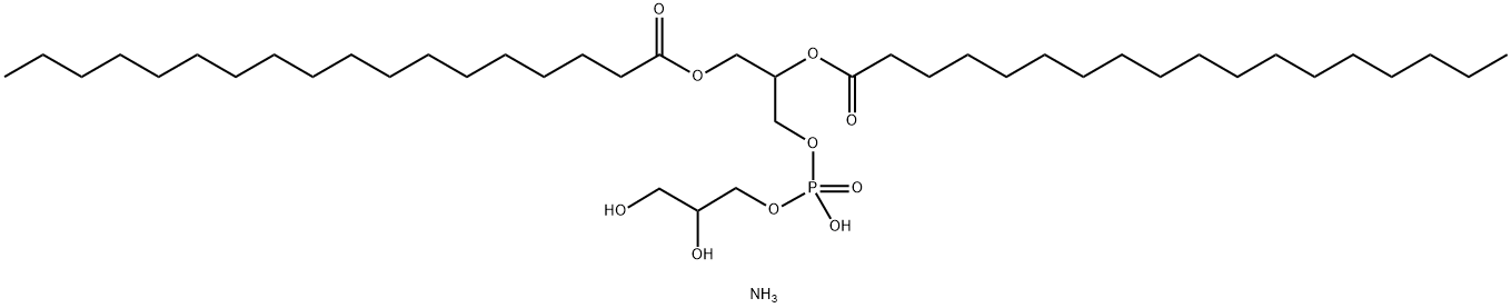 1,2-DIOCTADECANOYL-SN-GLYCERO-3-PHOSPHO-RAC-[1-GLYCEROL] AMMONIUM SALT Structural