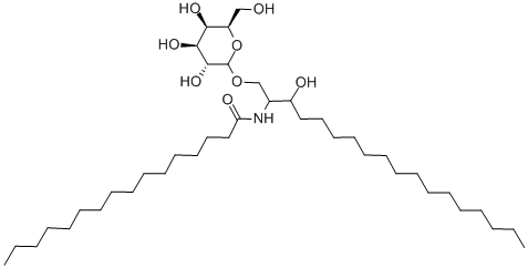 1-O-[BETA-D-GALACTOPYRANOSYL]-N-HEXADECANOYL-DL-DIHYDRO-SPHINGOSINE Structural