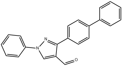 3-BIPHENYL-4-YL-1-PHENYL-1H-PYRAZOLE-4-CARBALDEHYDE Structural