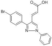 3-[3-(4-BROMO-PHENYL)-1-PHENYL-1H-PYRAZOL-4-YL]-ACRYLIC ACID Structural