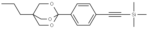 ((4-(4-Propyl-2,6,7-trioxabicyclo(2.2.2)oct-1-yl)phenyl)ethynyl)trimet hylsilane