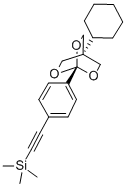 ((4-(4-Cyclohexyl-2,6,7-trioxabicyclo(2.2.2)oct-1-yl)phenyl)ethynyl)tr imethylsilane Structural