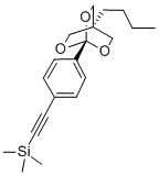 ((4-(4-Butyl-2,6,7-trioxabicyclo(2.2.2)oct-1-yl)phenyl)ethynyl)trimeth ylsilane