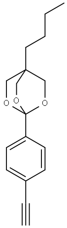 2,6,7-Trioxabicyclo(2.2.2)octane, 4-butyl-1-(4-ethynylphenyl)-