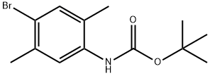 tert-Butyl N-(4-bromo-2,5-dimethylphenyl)carbamate Structural