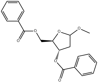 Methyl-2-deoxy-D-erythropentofuranoside dibenzoate Structural