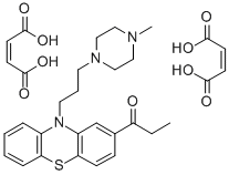 1-Propanone, 1-(10-(3-(4-methyl-1-piperazinyl)propyl)phenothiazin-2-yl )-, dimaleate