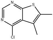 4-CHLORO-5,6-DIMETHYLTHIENO[2,3-D]PYRIMIDINE Structural