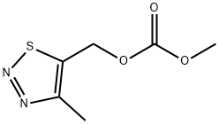 Carbonic acid methyl ester 4-methyl-[1,2,3]thiadiazol-5-ylmethyl ester Structural