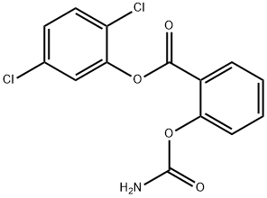 2,5-Dichlorophenyl 2-((aminocarbonyl)oxy)benzoate Structural