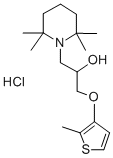 1-Piperidineethanol, alpha-(((2-methyl-3-thienyl)oxy)methyl)-2,2,6,6-t etramethyl-, hydrochloride Structural