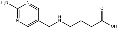 Butanoic acid, 4-[[(2-amino-5-pyrimidinyl)methyl]amino]- (9CI) Structural