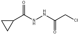 Cyclopropanecarboxylic acid, 2-(2-chloroacetyl)hydrazide Structural