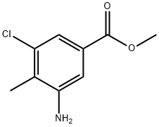 Benzoic acid, 3-aMino-5-chloro-4-Methyl-, Methyl ester Structural