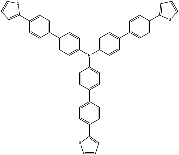 Tris(4-(5-phenylthiophen-2-yl)phenyl)amine Structural