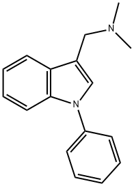 INDOLE, 3-((DIMETHYLAMINO)METHYL)-1-PHENYL- Structural