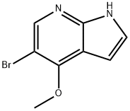 5-BroMo-4-Methoxy-1H-pyrrolo[2,3-b]pyridine Structural