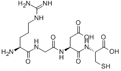 H-ARG-GLY-ASP-CYS-OH Structural