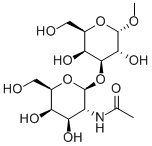 METHYL 3-O-(2-ACETAMIDO-2-DEOXY-B-D-GALACTOPYRANOSYL)-A-D-GALACTOPYRANOSIDE Structural