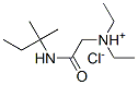 diethyl-(2-methylbutan-2-ylcarbamoylmethyl)azanium chloride Structural