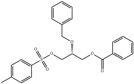 (R)-(+)-1-BENZOYLOXY-2-BENZYLOXY-3-TOSYLOXYPROPANE Structural